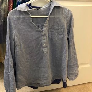 outback red—light blue button up (vintage)